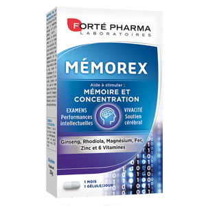 Forte Pharma Memorex Memoire et Concentration 30 gelules