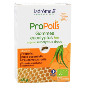 Ladrôme Propolis Gommes Eucalyptus Bio 45g - Publicité