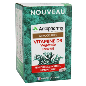 Arkopharma Arkogelules Vitamine D3 Vegetale 90 gelules