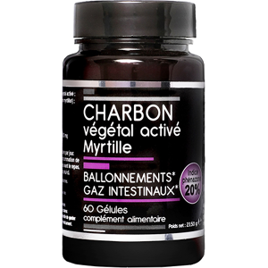 Nutrivie Charbon Végétal Activé Myrtille Végan 60 gélules - Publicité