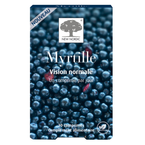 New Nordic Myrtille Vision Normale 30 comprimés - Publicité