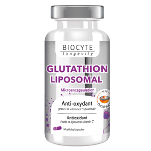 Biocyte Glutahion Liposomal Energie Systeme Immunitaire Anti-oxydant 30 gelules