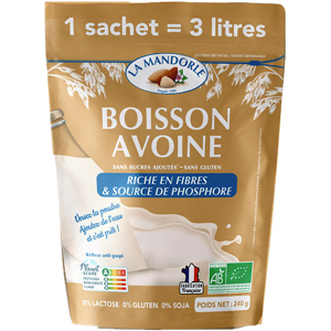 La Mandorle Boisson Vegetale Avoine en Poudre Bio 240g