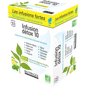 Nutrigée Infusion Détox 10 Plantes Bio 30 sachets - Publicité