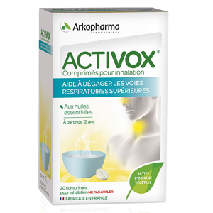 Arkopharma Activox Nez & Gorge Inhalation Huile Essentielle 20 comprimes