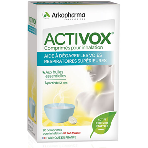 Arkopharma Activox Nez & Gorge Inhalation Huile Essentielle 20 comprimés - Publicité