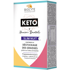 Biocyte Kéto Slim Nuit 60 gélules - Publicité