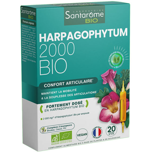 Santarome Bio Harpagophytum Bio 2000 - Douleurs articulaires - 20 ampoules - Publicité