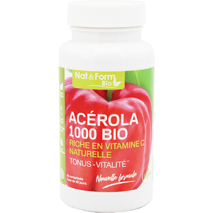 Nat & Form Acérola 1000 Bio 30 comprimés - Publicité