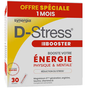 Synergia D-Stress Booster Pack Eco 1 Mois Boite de 30 Sticks