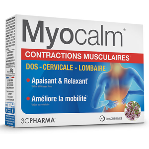 3C Pharma Myocalm 30 comprimés - Publicité