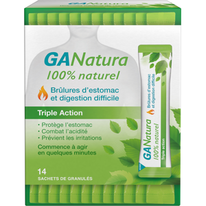 GANatura 100% Naturel Brulures d'estomac et digestion difficile - 14 Sachets