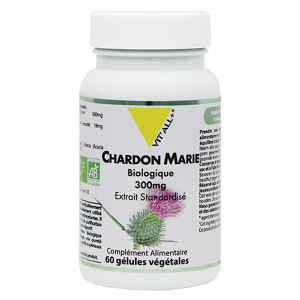 Vit'all+ CHARDON MARIE BIO 300mg Extrait Standardisé 60 gélules végétales - Publicité