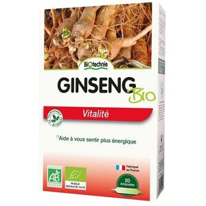 Biotechnie Ginseng Bio Vitalite 20 ampoules