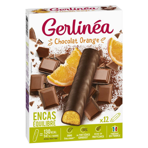 Gerlinéa Pause Gourmande Barre Chocolat Orange 12 unités - Publicité