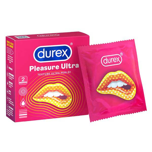 Durex Pleasure Ultra Préservatif Texture Ultra Perlée 2 unités - Publicité