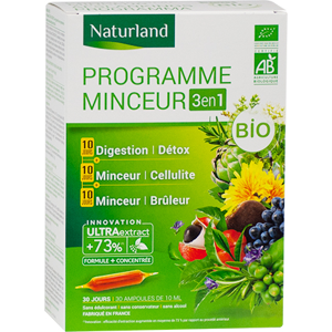 Naturland Programme Minceur Bio 30 ampoules