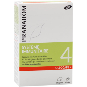 Pranarom Oleocaps+ Systeme Immunitaire Bio 30 capsules