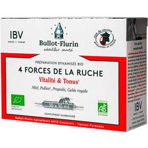 Ballot-Flurin Sante Preparation Dynamisee Bio 4 Forces de la Ruche Bio 10 ampoules