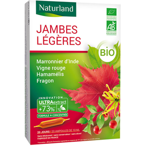 Naturland Jambes Legeres Bio 20 ampoules