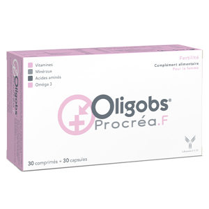Laboratoire CCD Oligobs Procrea.F 30 gelules + 30 capsules omega 3