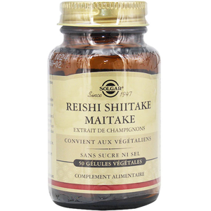 Solgar Reishi Shiitake Maitake 50 gelules vegetales