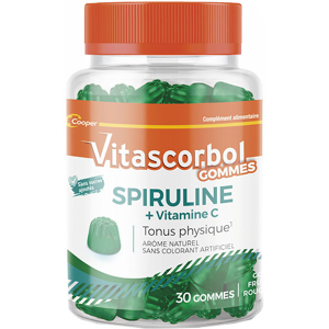 Vitascorbol Spiruline 30 gommes - Publicité