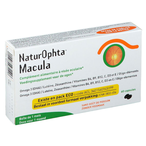 Horus Pharma NaturOphta Macula 60 capsules - Publicité