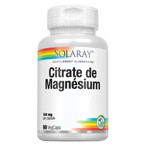 Solaray Citrate de Magnesium 90 capsules vegetales