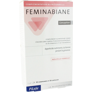 Pileje Feminabiane Conception 30 comprimes + 30 capsules