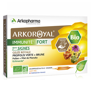 Arkopharma Arkoroyal Immunité Fort 1ers Signes Bio 20 ampoules - Publicité