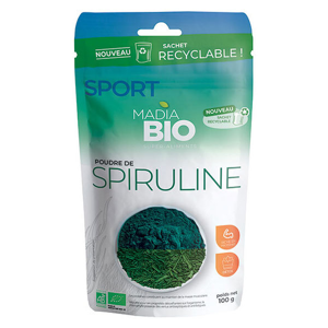 Madia Bio Super Aliments Spiruline Poudre 100g - Publicité