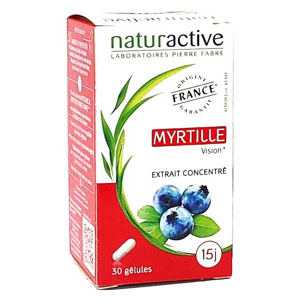 Naturactive Myrtille Vision 30 gélules - Publicité