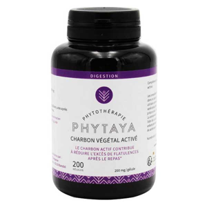 Phytaya Digestion Charbon Vegetal Active 200 gelules