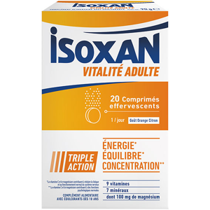 Isoxan Vitalite Adulte Triple Action 20 comprimes effervescents