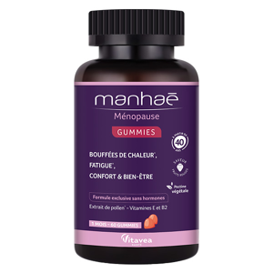 Manhae Menopause - Bouffees de chaleur, fatigue - Pollen BIO - 60 gummies