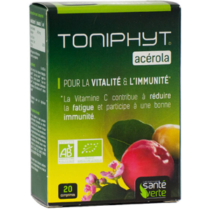 Santé Verte Toniphyt Acérola 20 comprimés - Publicité