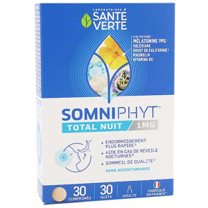 Sante Verte Somniphyt Total Nuit Melatonine 1mg 30 comprimes