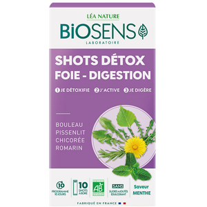 Biosens Shots Detox Foie Digestion Bio 10 shots a boire