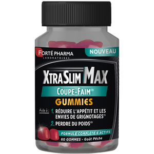 Forte Pharma XtraSlim Max Gummies Coupe Faim 60 Gommes Perte de poids Chrome