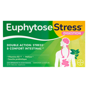 Euphytose Stress Digestion Stress et Confort Intestinal 2x14 comprimes