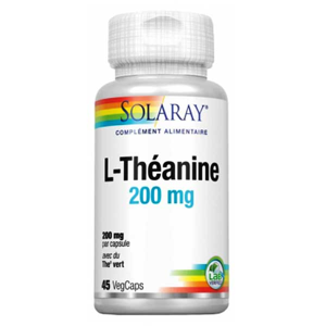 Solaray L Theanine 200mg 45 capsules vegetales
