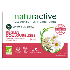 Naturactive Règles Douloureuses Crampes Abdominales Bio 30 gélules végétales - Publicité