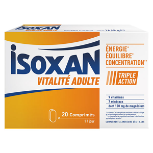 Isoxan Vitalite Adulte 20 comprimes a avaler