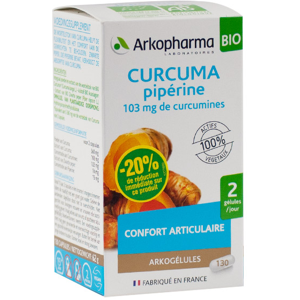 Arkopharma Arkogelules Curcuma Piperine 130 gelules