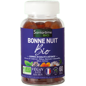 Santarome Bio - Bonne Nuit Bio - Pour des nuits sereines - 60 gummies