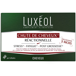 Luxeol Chute de Cheveux Reactionnelle 90 gelules