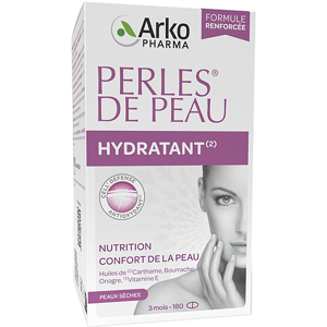 Arkopharma Perles de Peau Hydratant Nutrition & Confort de la Peau 180 capsules - Publicité