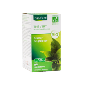 Naturland Thé Vert Bio 150 végécaps - Publicité