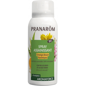 Pranarom Aromaforce Spray Assainissant Ravintsara Orange Douce Bio 75ml